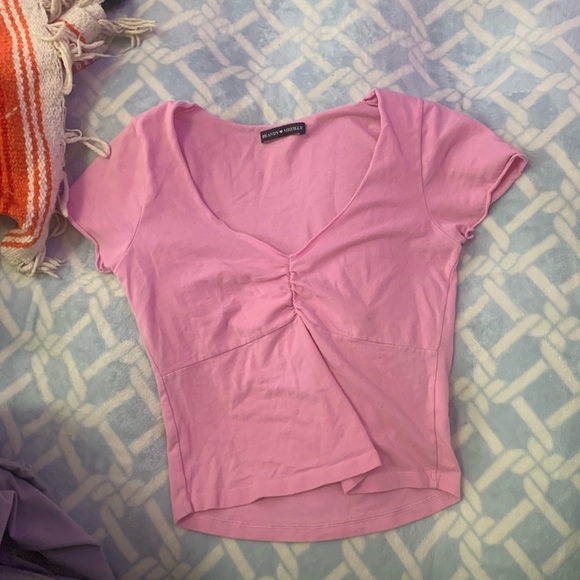 Brandy Melville Tops - Brandy Melville Pink Gina Top